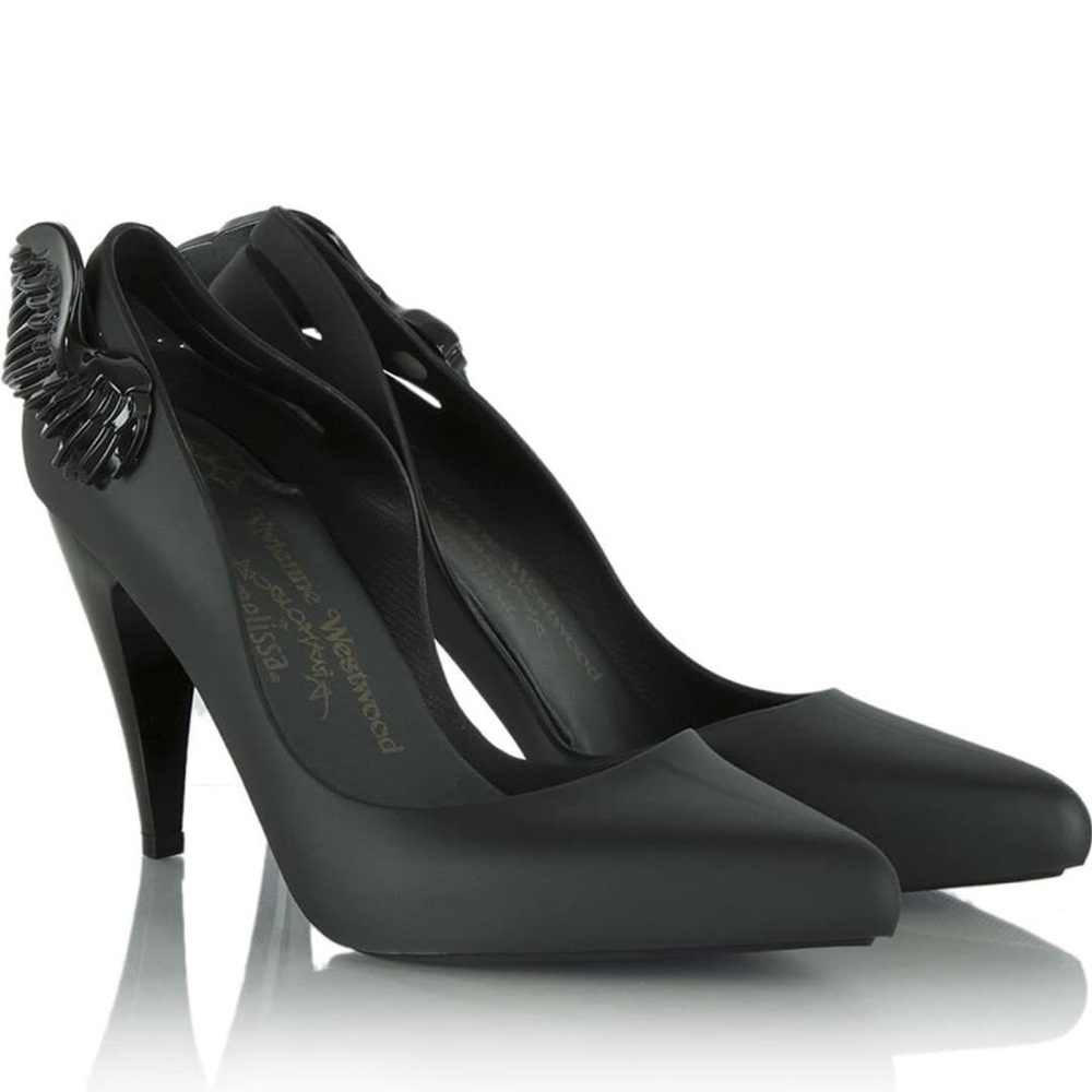 Vivienne Westwood + Melissa Black Winged Heels